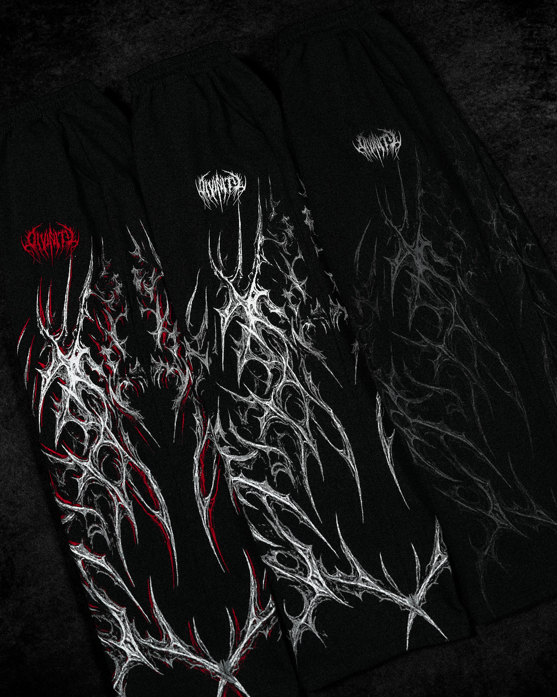 Blood Omen Banana Shape Uncuffed luxury sweatpants [VOID BLACK]