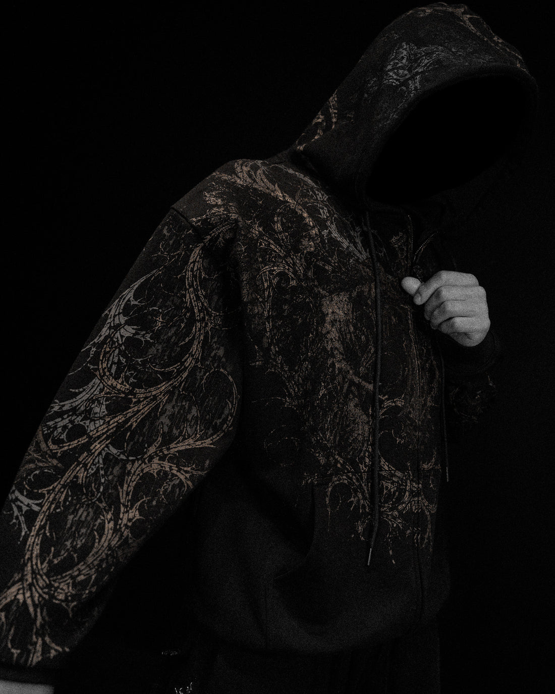 Sanctuary Oversized Zip-up Hoodie [WITHER]
