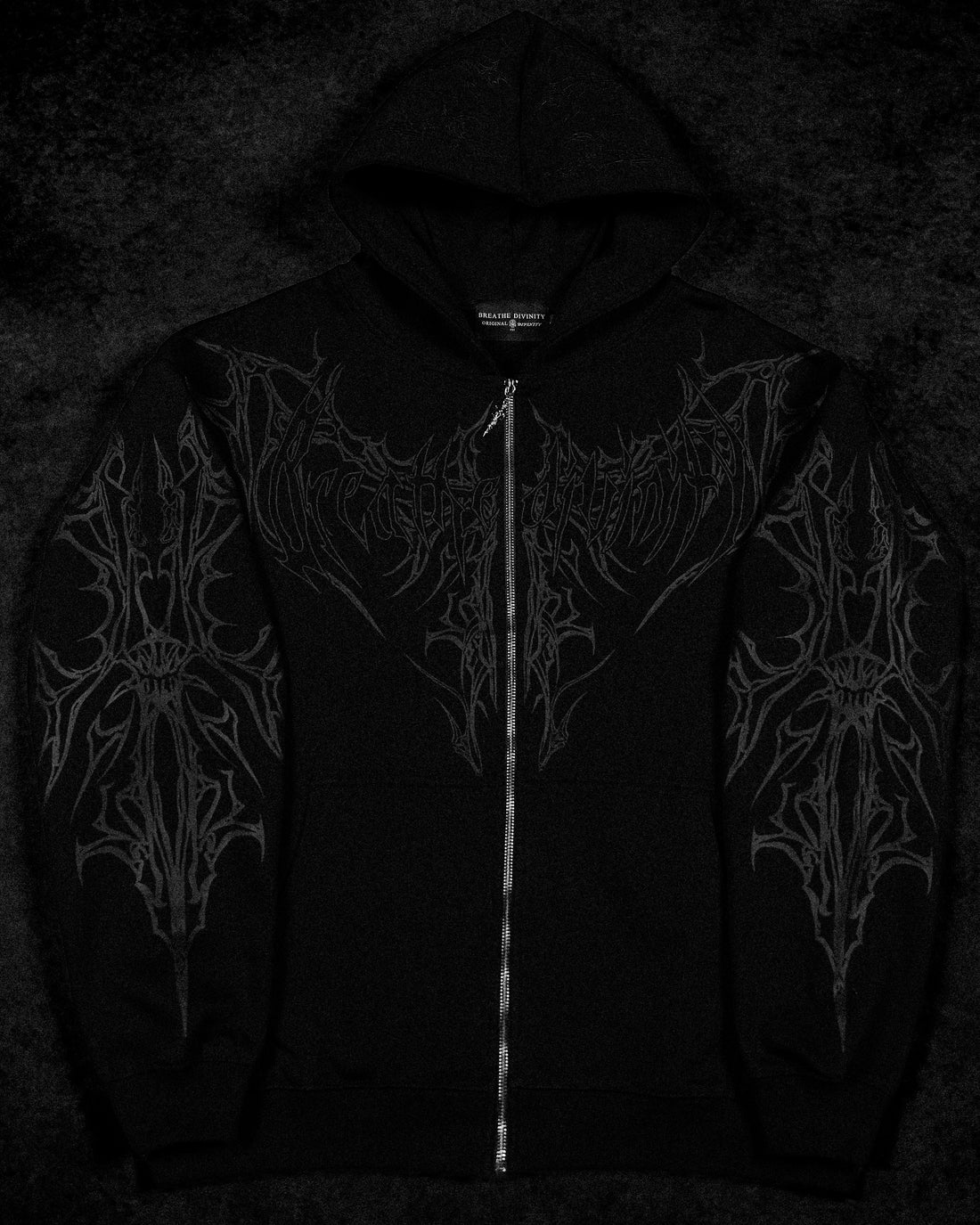 Shadow Monarch Oversized Zip-up Hoodie [DARKNESS]