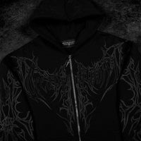 Shadow Monarch Oversized Zip-up Hoodie [DARKNESS]