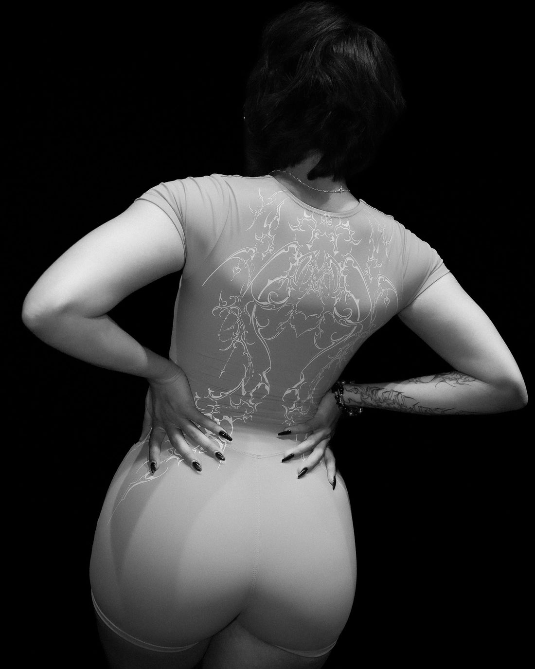 Women's Void Tech™ Dark Ember Bodysuit [SILVER]