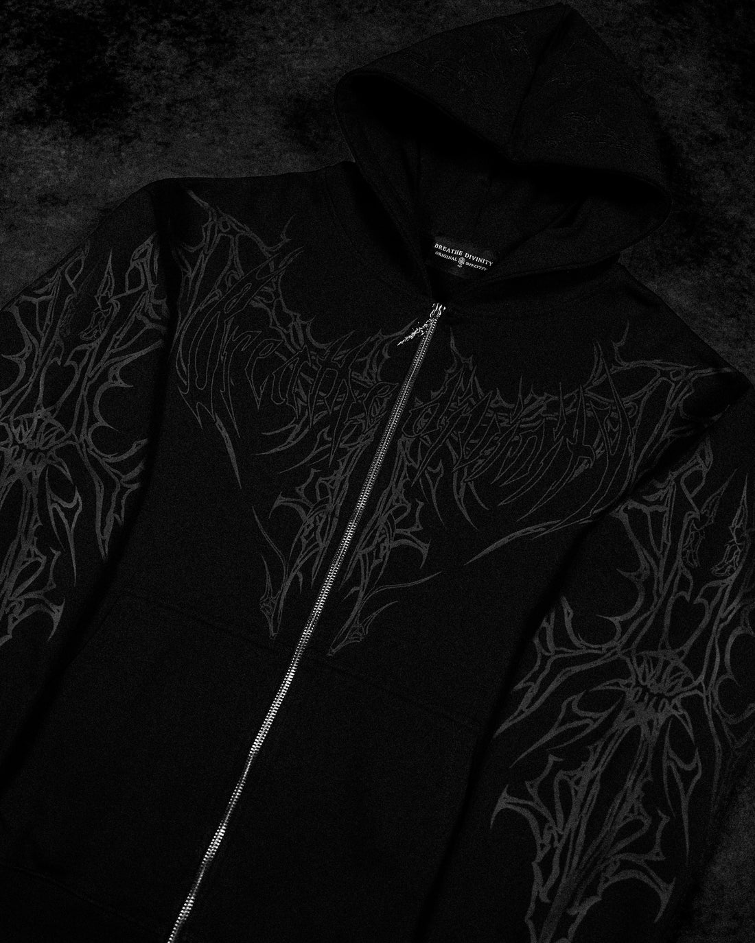Shadow Monarch Oversized Zip-up Hoodie [DARKNESS]