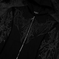 Shadow Monarch Oversized Zip-up Hoodie [DARKNESS]