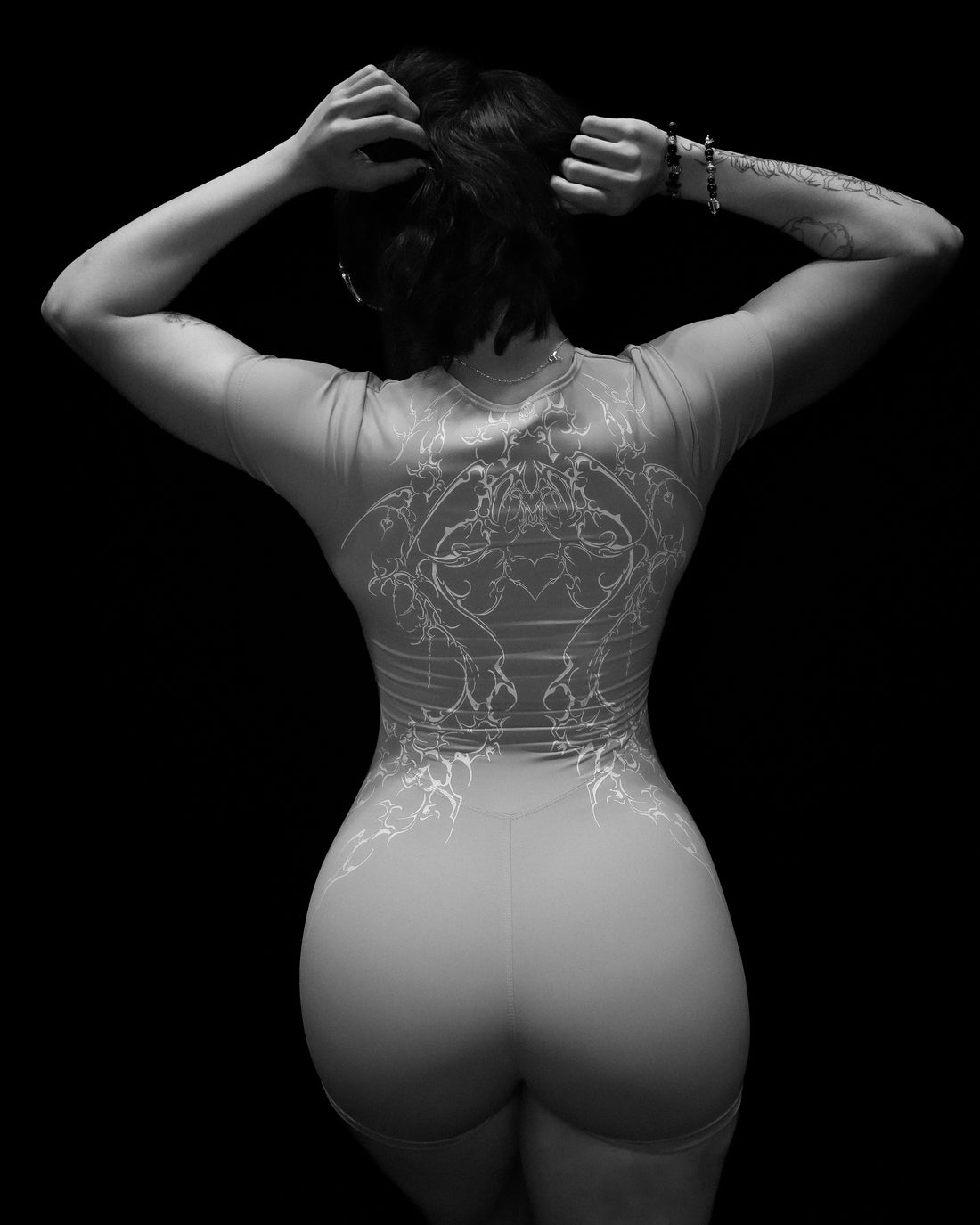 Women's Void Tech™ Dark Ember Bodysuit [SILVER]
