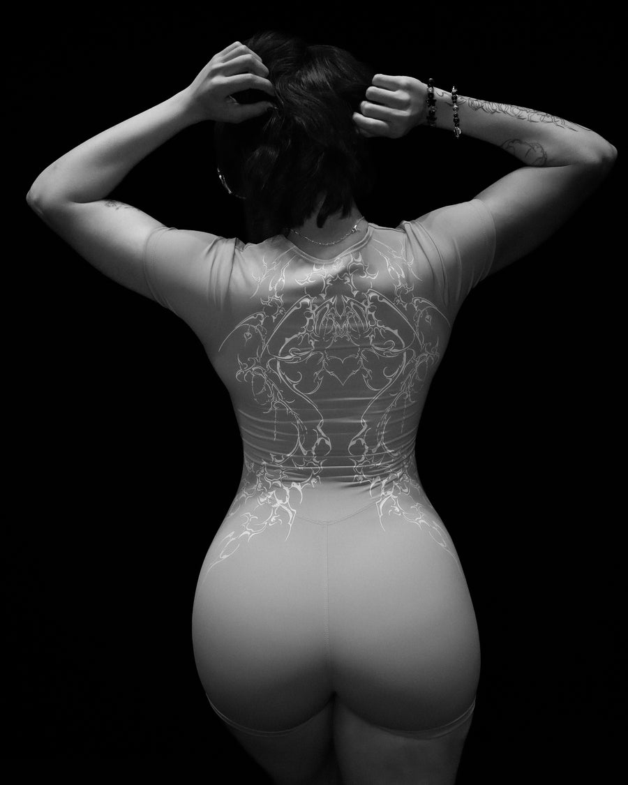 Women's Void Tech™ Dark Ember Bodysuit [SILVER]