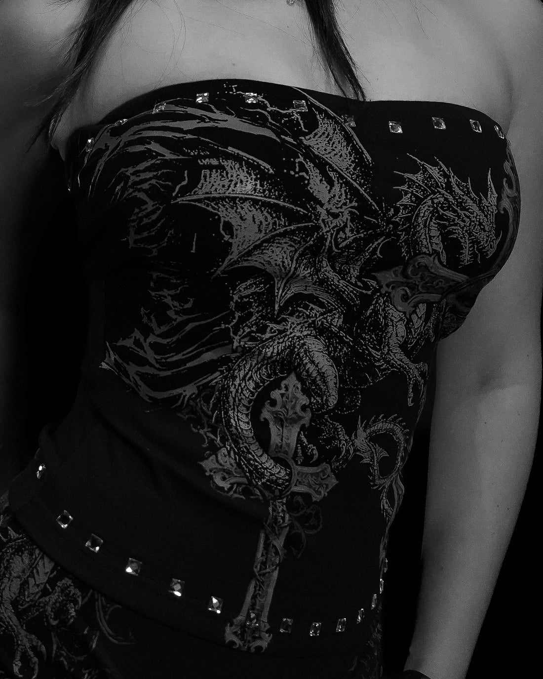 Women's Wyvern Tube Top [DARKNESS]