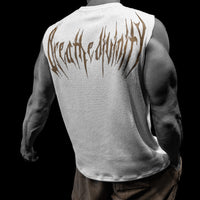 Waffle Knit Cut-off Tee [CREAME BRULEE]