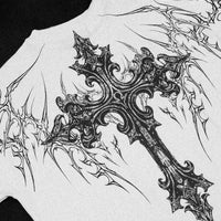 Dark Cathedral Oversized T-shirt [DIVINE WHITE]