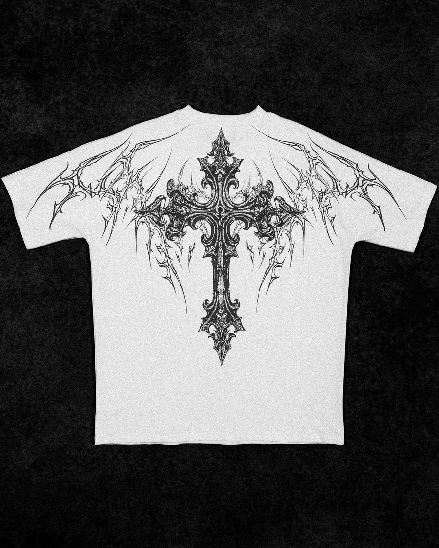 Dark Cathedral Oversized T-shirt [DIVINE WHITE]