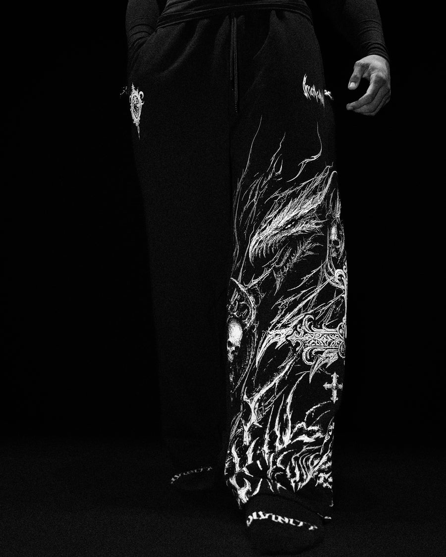 Wyvern Uncuffed luxury sweatpants [VOID BLACK]