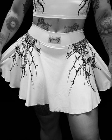 Women's Black Widow Athletic Skirt [DIVINE WHITE]