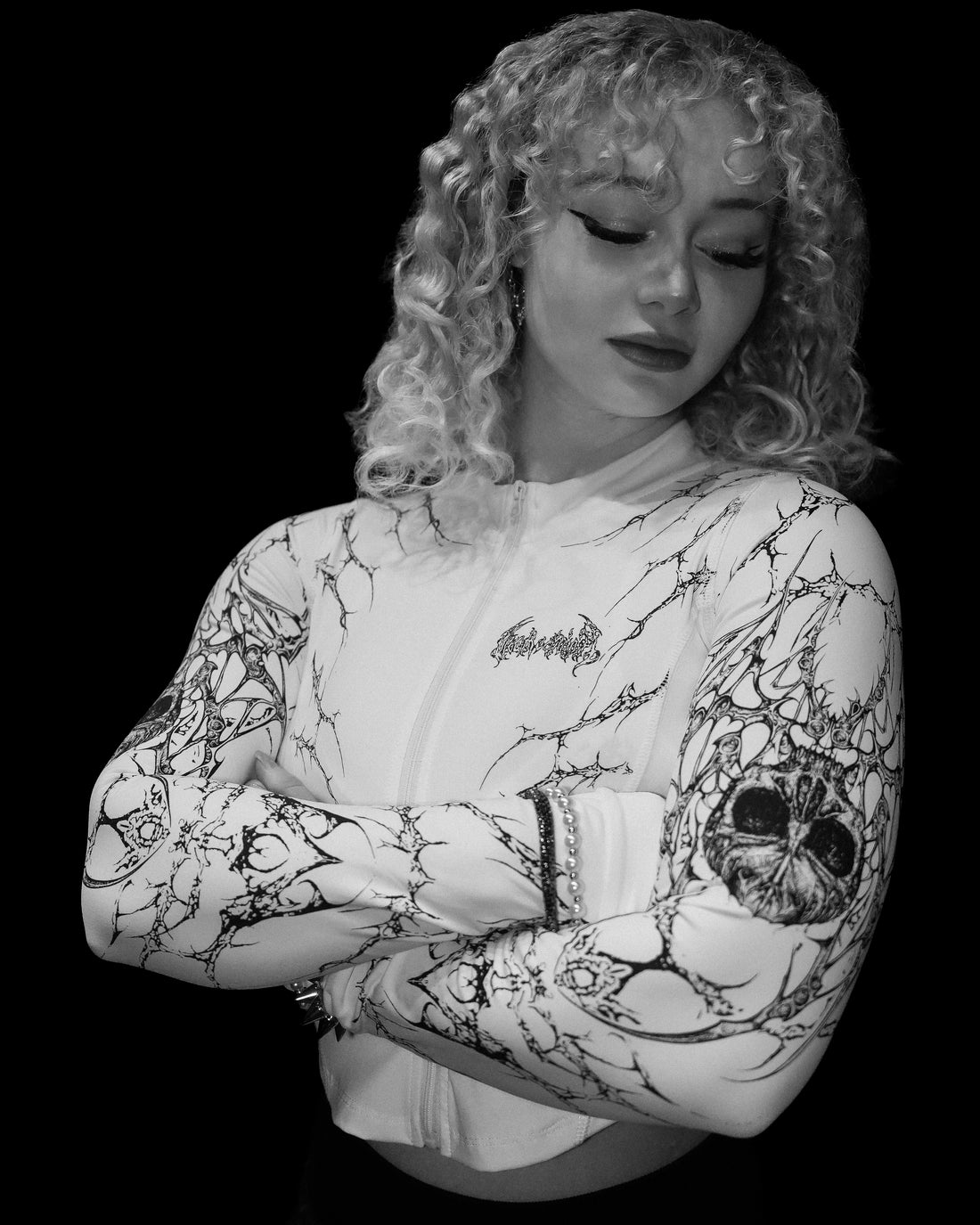 Women's Void Tech™ Widowmaker Zip-up Compression Jacket [DIVINE WHITE]