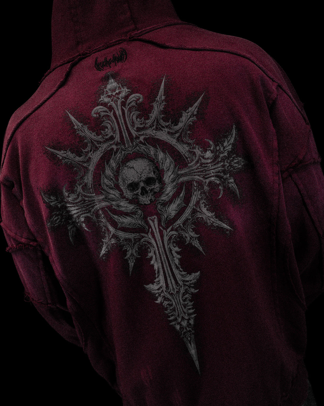 Ruined Oversized Zip-up Hoodie [VIOLA]