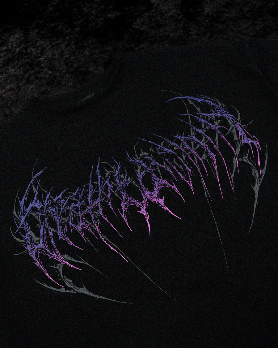 Dark Cathedral Oversized T-shirt [HOLLOW PURPLE]