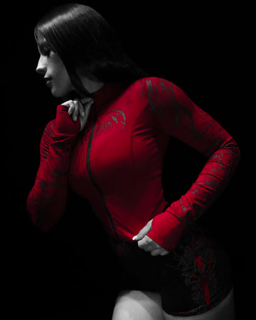 Women's Void Tech™ Cathedral Zip-up Compression Jacket [CRIMSON] COMING SOON