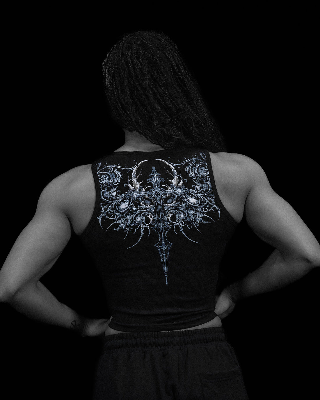 Women's Death Rose Tank Top [FROST]