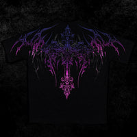 Dark Cathedral Oversized T-shirt [HOLLOW PURPLE]