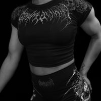 Women's Soul Thorn Cropped Baby Tee [VOID BLACK]