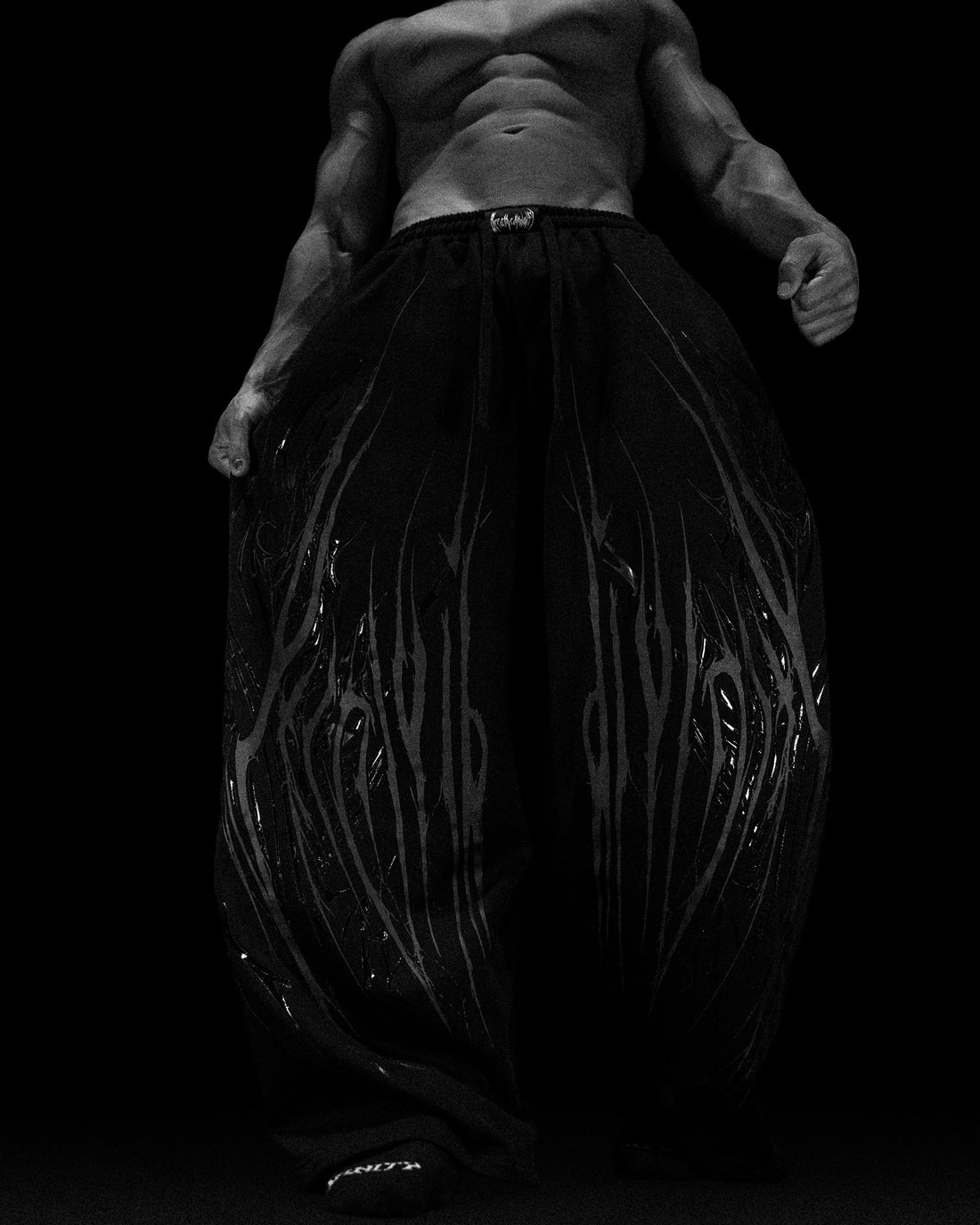 Venom Texture Symbiote Banana sweatpants [DARKNESS]