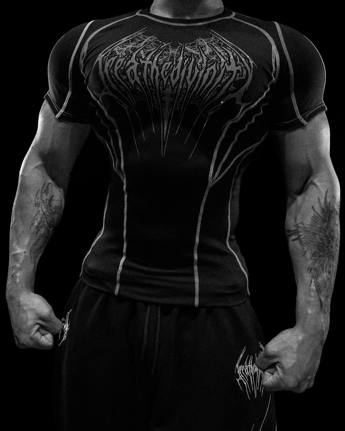 Void Tech™ Arachnid Venom Texture shortsleeve Compression [VOID BLACK]
