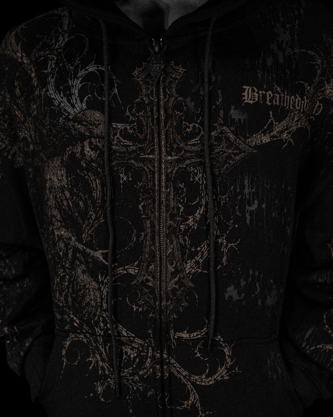 Sanctuary Oversized Zip-up Hoodie [WITHER]
