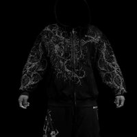 Sanctuary Oversized Zip-up Hoodie [VOID BLACK]