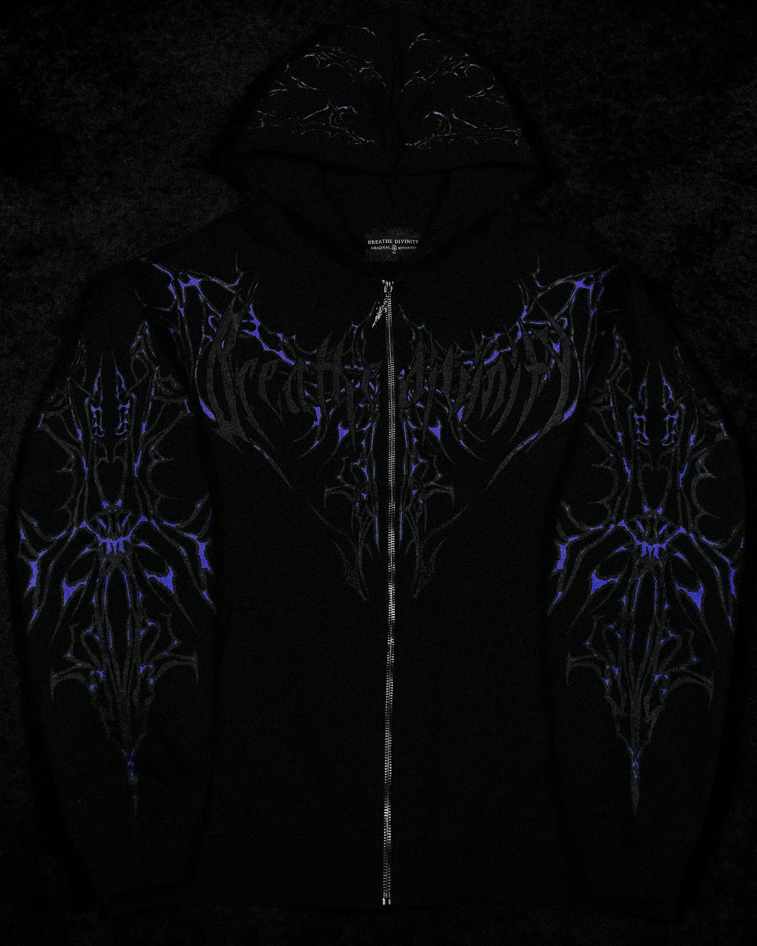 Shadow Monarch Oversized Zip-up Hoodie [DUSK]