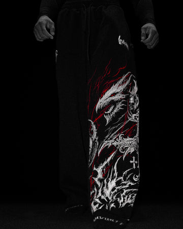 Wyvern Uncuffed luxury sweatpants [HEAVENLY RED]