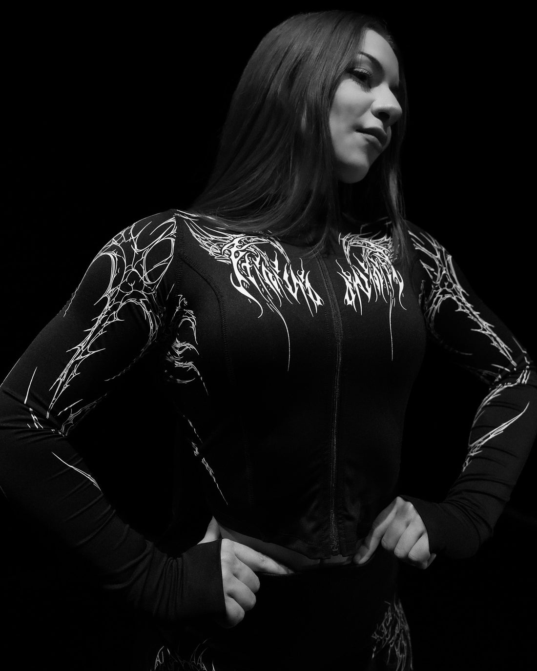 Women's Void Tech™ Moonveil Zip-up Compression jacket [VOID BLACK]