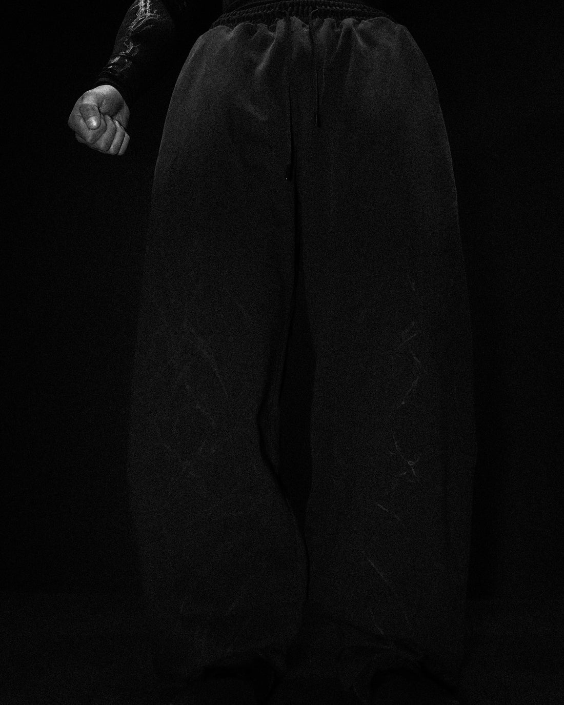 Blood Omen Banana Shape Uncuffed luxury sweatpants [SMOKE]