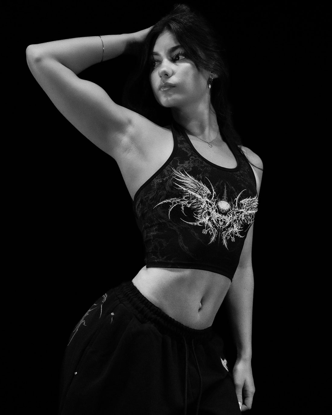 DeathWing Halter Top [VOID BLACK]