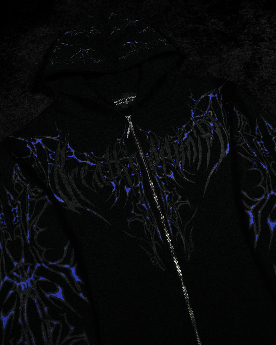 Shadow Monarch Oversized Zip-up Hoodie [DUSK]
