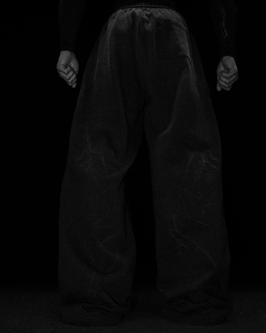 Blood Omen Banana Shape Uncuffed luxury sweatpants [SMOKE]