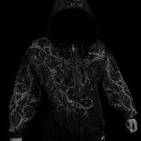 Sanctuary Oversized Zip-up Hoodie [VOID BLACK]