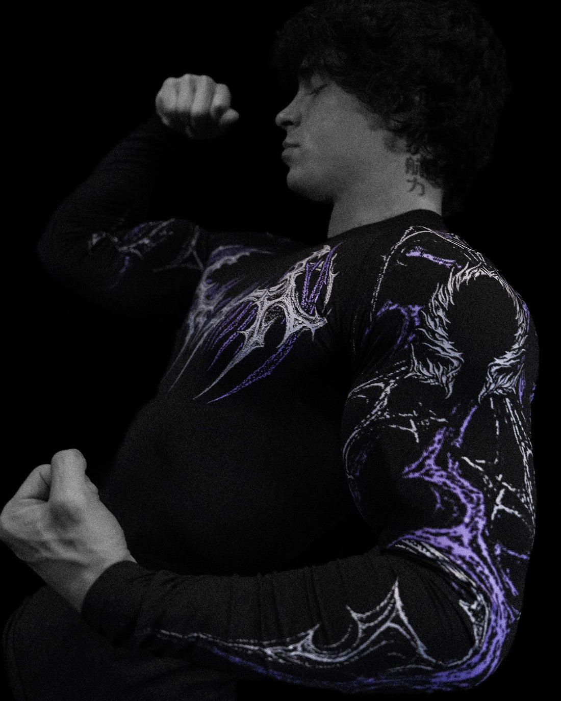 トップス breathedivinity Compression Void Black Women's Void Tech™ Boneveil Zip-up Longsleeve Compression [VOID