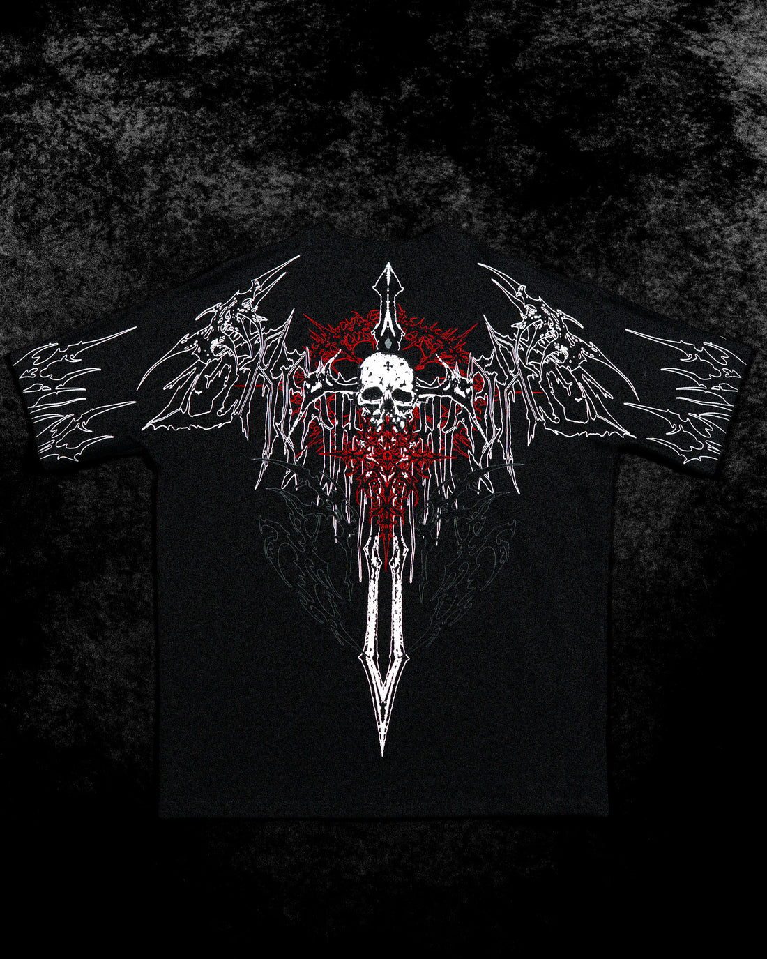 Bone Splitter Oversized T-shirt [HEAVENLY RED]