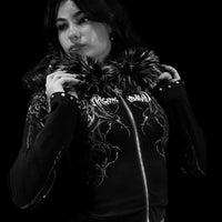 Infernal Faux Fur Lined Zip-Up [VOID BLACK]