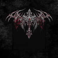 Dark Cathedral Oversized T-shirt [HEAVENLY RED]