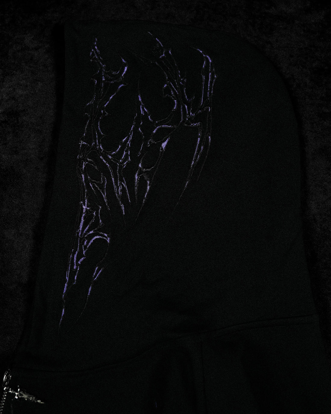 Shadow Monarch Oversized Zip-up Hoodie [DUSK]