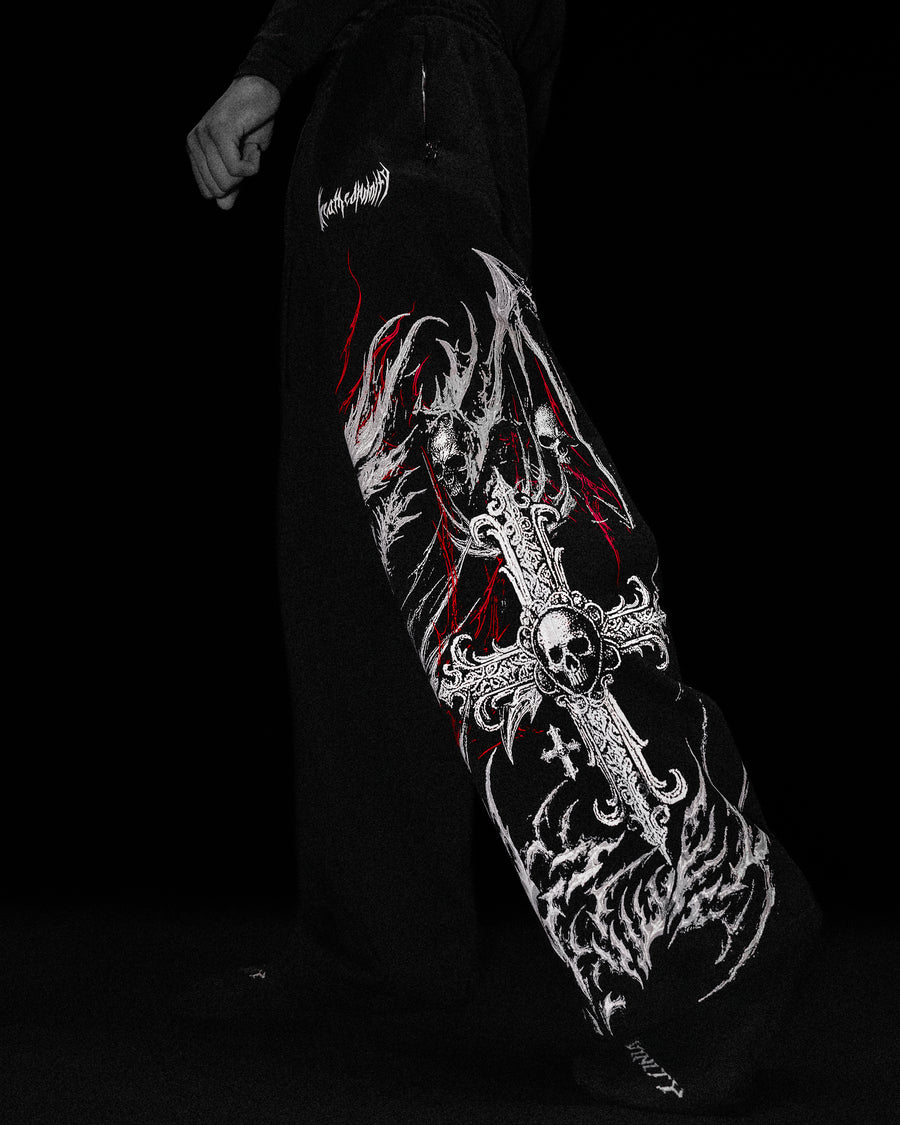 Wyvern Uncuffed luxury sweatpants [HEAVENLY RED]