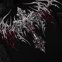 Dark Cathedral Oversized T-shirt [HEAVENLY RED]