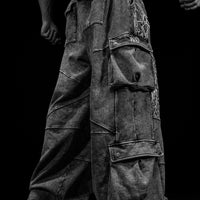 937 Embroidered Tactical Oversized Uncuffed Cargos [VINTAGE]