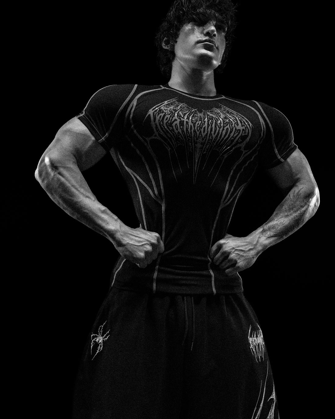 Void Tech™ Arachnid Venom Texture shortsleeve Compression [VOID BLACK]