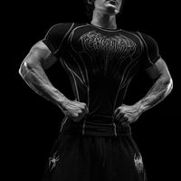 Void Tech™ Arachnid Venom Texture shortsleeve Compression [VOID BLACK]