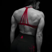 Women's Void Tech™ Cursemark Halter Sports Bra [CRIMSON]
