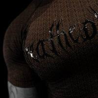 Doom Tech™ Armored Venom Texture Short sleeve Compression [LIGHT BROWN GRADIENT]