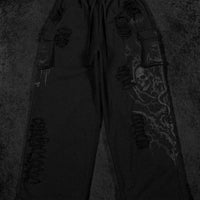 Mens Tarnished Uncuffed Luxury Cargos [DARKNESS]