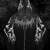Kingslayer Oversized Zip-up hoodie [SMOKE]