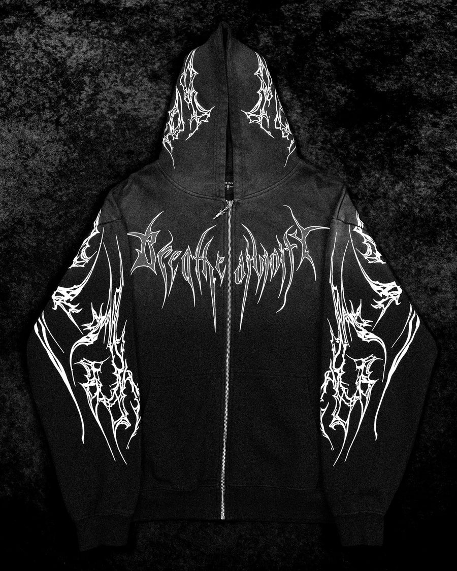Kingslayer Oversized Zip-up hoodie [SMOKE]