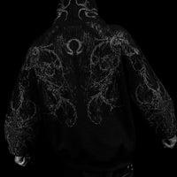 Sanctuary Oversized Zip-up Hoodie [VOID BLACK]